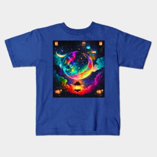 Lights In The Night Sky Kids T-Shirt